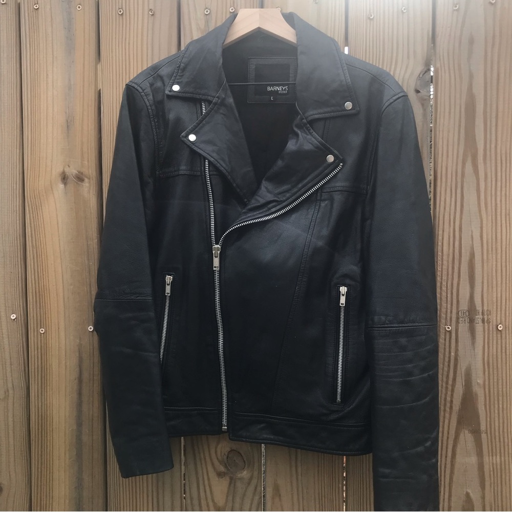 Barney’s Genuine Leather Motorcycle Jacket
